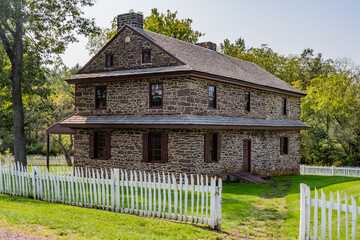 Fototapeta na wymiar The Boone House, Daniel Boone Homestead, Pennsylvania USA, Birdsboro, Pennsylvania