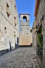 A narrow street in Caserta, an old town in Campania, Italy.