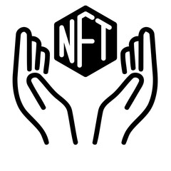 Obraz premium NFT Icons, NFT Logo, NFT Vector Illustration