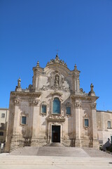 Naklejka na ściany i meble Church San Francesco d'Assisi in Matera, Italy