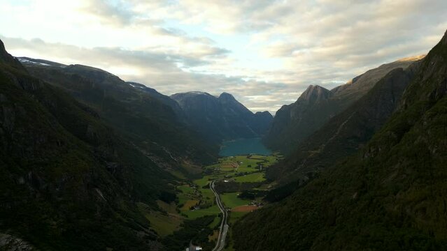 Beautiful Norwegian mountain landscapes