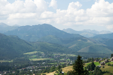 Naklejka na ściany i meble Tatra Mountains, view of the mountains,