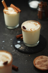 Kogel mogel drink made from eggs with cream