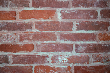 background of an old red brick wall