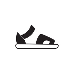 slippers icon logo vector design template