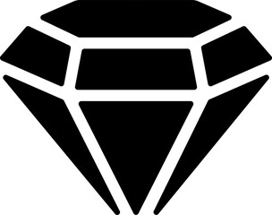 Isolated icon of a diamond. Concept of wealth and high quality
