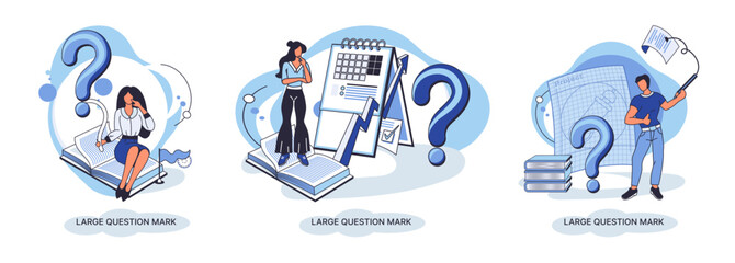 Ladge question mark metaphor. Problem and solution concept, question mark. Ask questions and receive answers. Online support center. Solving complex issues, why sign forum. FAQ frequently asked help
