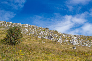 Rtanj, Serbian natural pyramid with blue sky. Wallpaper like picture. Serbian Hiking peak. Serbian nature. Aliens legend in Serbia.Serbian Hiking center
