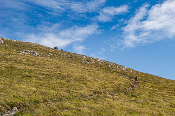 Rtanj, Serbian natural pyramid with blue sky. Wallpaper like picture. Serbian Hiking peak. Serbian...