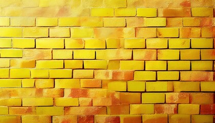Yellow brick wall background. Can be used as wallpaper