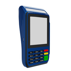 Payment terminal with credit card 3d