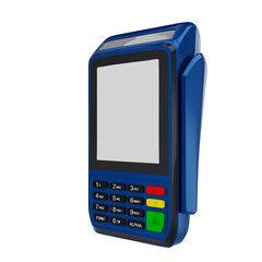 Payment terminal with credit card 3d