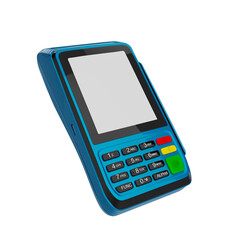 Payment terminal with credit card 3d