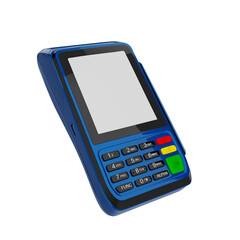 Payment terminal with credit card 3d
