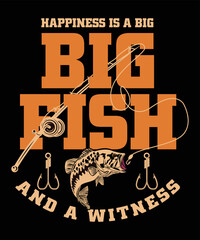 Custom fishing t-shirt design