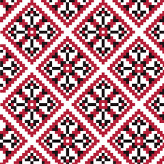 Fototapeta premium Ukraine. Ukrainian ethnical pattern. Glory to Ukraine. Glory to Heroes. War in Ukraine