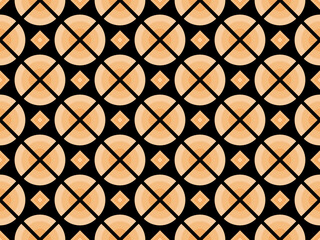 Naklejka premium Geometric seamless pattern in art deco style. Golden lines pattern, vintage linear style. Design a template for wallpapers, banners, posters and advertisement marketing. Vector illustration