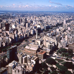 obelisc  avenue 9 july buenos aires argentina city  air viux