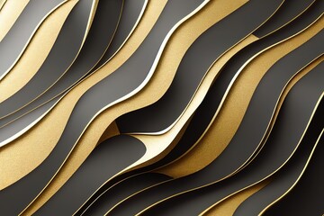 Beautiful, luxurious, luxury golden background. 3d illustration,  3d render, Raster illustration..