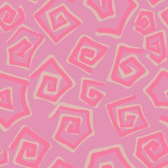 Abstract summer seamless cartoon markers zigzag pattern for wrapping and kids clothes print and swimsuit fabrics
