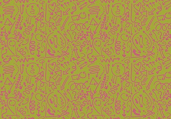 Abstract markers arrows seamless kids pattern for wrapping paper and clothes print and fabrics and linens and office