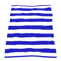 3D rendering illustration of a beach towel