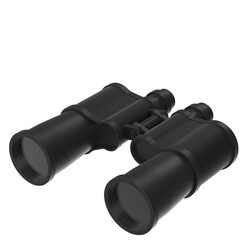 3D rendering illustration of binoculars