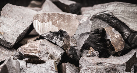 hematite ore, the main source of iron for steelmaking, raw material for the metallurgy and...