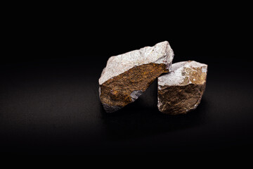 iron ore, rocks from which metallic iron can be obtained, iron extracted from magnetite, hematite...