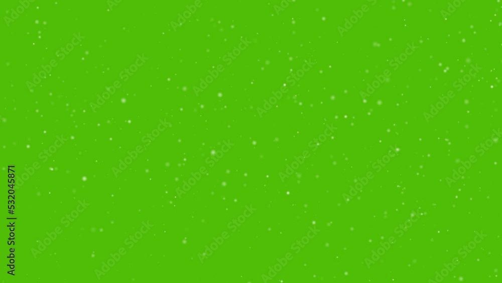 Canvas Prints dust particles on green screen. cinematic realistic animation macro slow motion 4k.