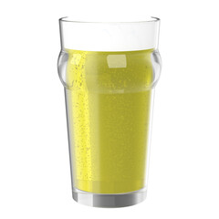 3D rendering illustration of a beer glass