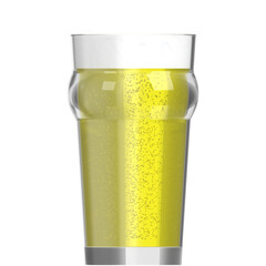 3D rendering illustration of a beer glass