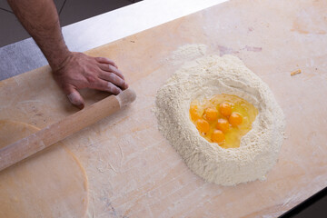 Making home made ravioli series of photo full lesson