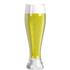 3D rendering illustration of a beer glass