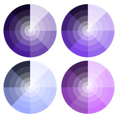 violet round palette. Abstract colorful background. Vector illustration. stock image.