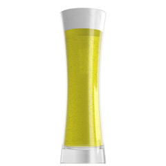 3D rendering illustration of a beer glass