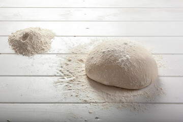 Dough preparing bread handmade - 532048006