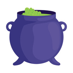 halloween purple cauldron
