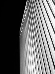 abstract white building at night - Charlotte, NC
