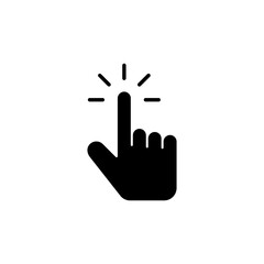 Hand cursor icon vector for web and mobile app. cursor sign and symbol. hand cursor icon clik
