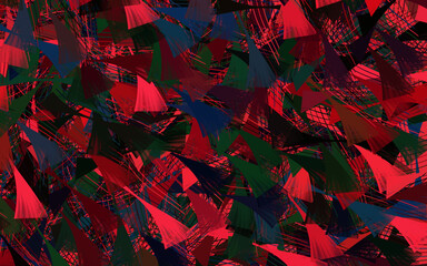 Light Green, Red vector texture with abstract forms.