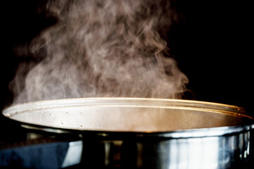 smoke in the kitchen cooking