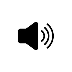 Speaker icon vector for web and mobile app. volume sign and symbol. loudspeaker icon. sound symbol
