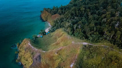 Wondamui Hill, at Teluk Wondam, West Papua