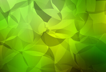 Light Green, Yellow vector abstract mosaic pattern.