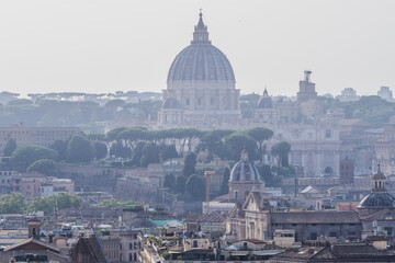 Fototapeta na wymiar Rome roofs view
