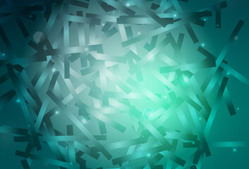 Light Green vector pattern with sharp lines.