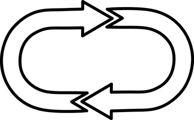 Rotation arrow icon vector symbol logo illustration EPS.eps