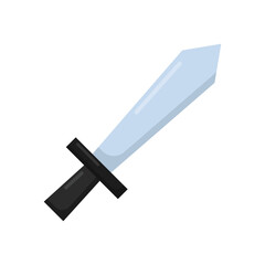 Vector graphic of sword. Simple game sword illustration with flat design style. Suitable for content design assets