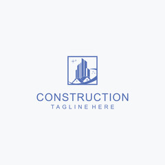 Construction logo design icon tamplate